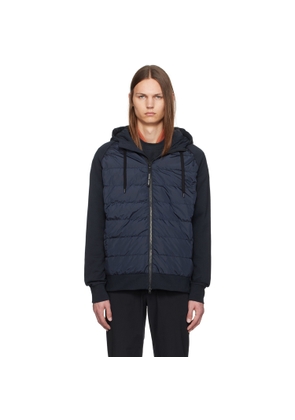 Canada Goose Navy Hybridge Huron Zip Down Jacket