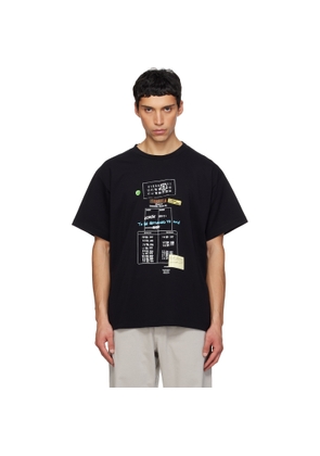 MM6 Maison Margiela Black Library Stamp T-shirt