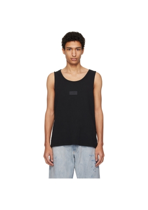 MM6 Maison Margiela Black Logo Patch Tank Top