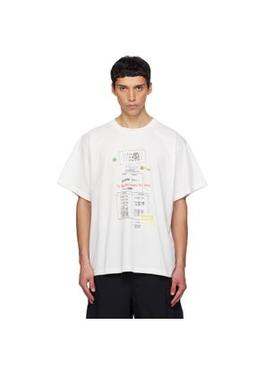 MM6 Maison Margiela Off-White Library Stamp T-shirt