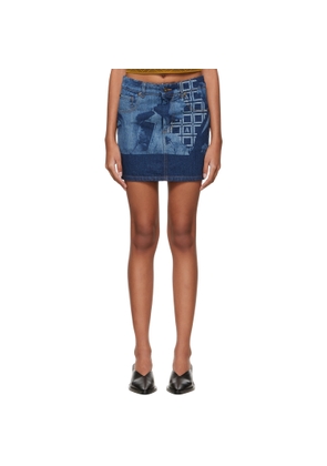 Ahluwalia Indigo Eyes On You Short Skirt