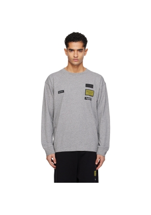 MM6 Maison Margiela Gray Long-Sleeve T-shirt