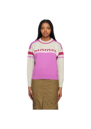 Isabel Marant Etoile Pink & Beige Carry Sweatshirt