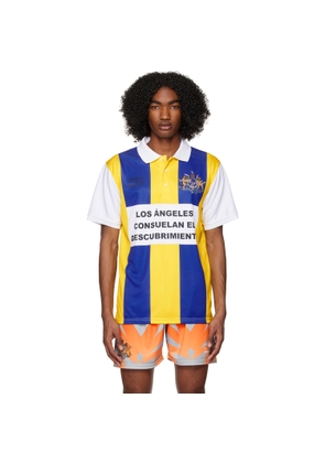 Liberal Youth Ministry Blue & Yellow Striped Polo