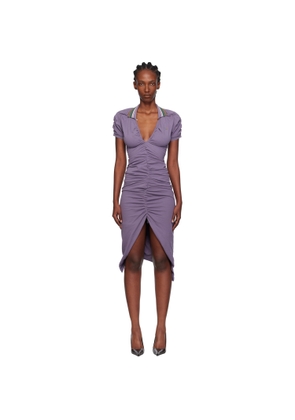 Vivienne Westwood Purple Pulling Midi Dress