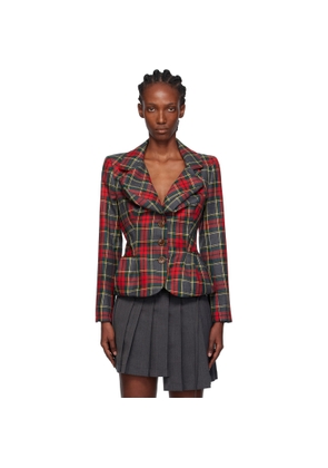 Vivienne Westwood Red & Green Drunken Blazer
