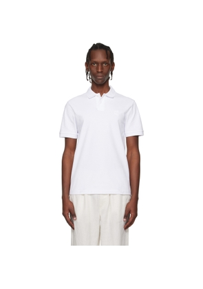 BOSS White Stretch-Cotton Slim-Fit Polo
