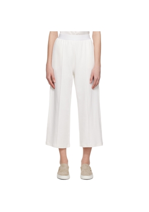 MM by Max Mara White Cropped Trousers