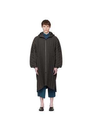 HOMME PLISSÉ ISSEY MIYAKE Brown Edge Light February Coat