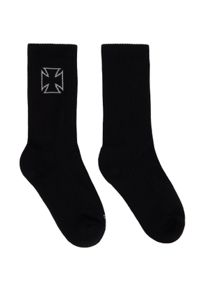 VETEMENTS Black Biker Cross Socks