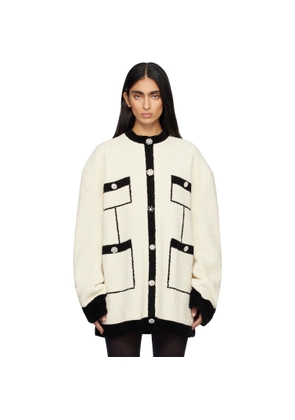 MARIE ADAM-LEENAERDT Off-White Covered Tweed Sweater