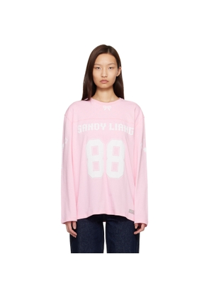 Sandy Liang Pink Princeton Long Sleeve T-shirt