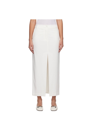 REMAIN Birger Christensen White Slit Maxi Skirt