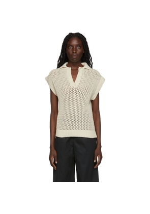 DEVEAUX NEW YORK Off-White Melody Vest