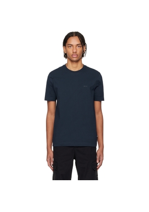 BOSS Navy Logo Cotton Jersey T-shirt