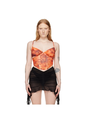 MISBHV Orange Printed Corset