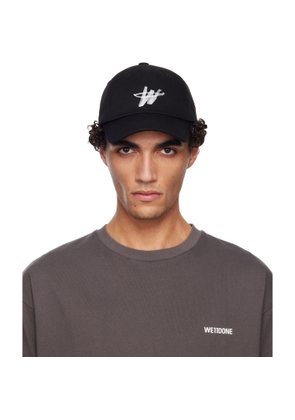 We11done Black WD One Logo Cap