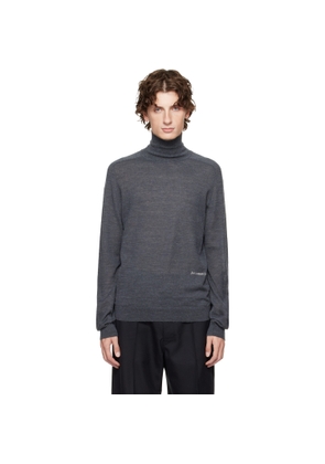 JW Anderson Gray Logo Turtleneck