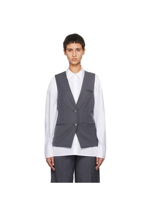 REMAIN Birger Christensen Gray Two-Color Vest