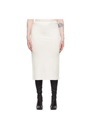 TOVE White Flor Midi Skirt