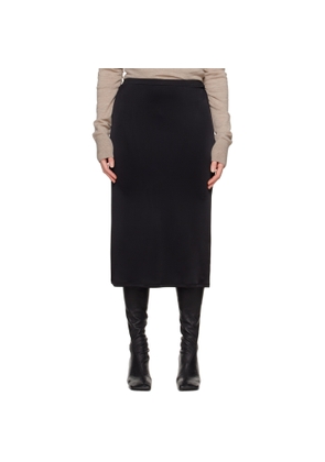 TOVE Black Flor Midi Skirt