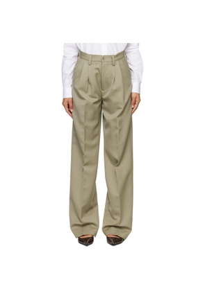 ANINE BING Khaki Carrie Trousers