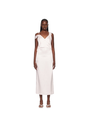 TOTEME Pink V-Neck Slip Maxi Dress