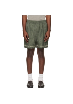 Isabel Marant Green Zilan Shorts