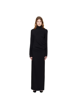 TOTEME Black Long Twist Maxi Dress