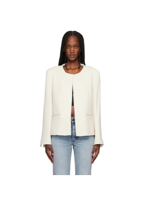 TOTEME Off-White Open-Front Bouclé Blazer