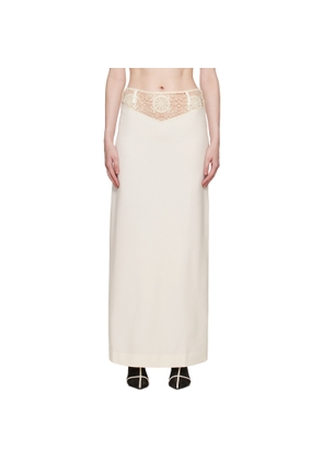 Beaufille Off-White Roma Maxi Skirt