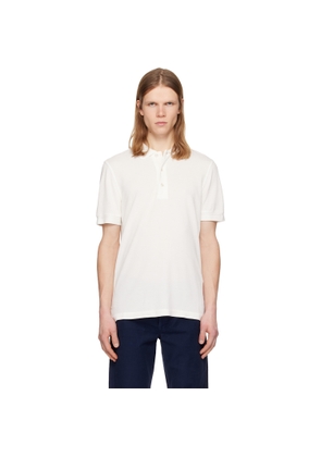 TOM FORD Off-White Piquet Polo
