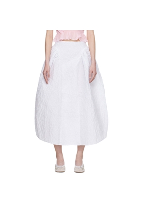 Cecilie Bahnsen White CBfabiola Midi Skirt