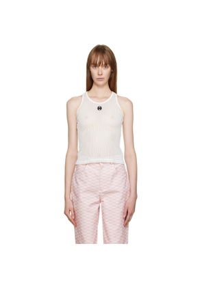 BONBOM White Crewneck Tank Top