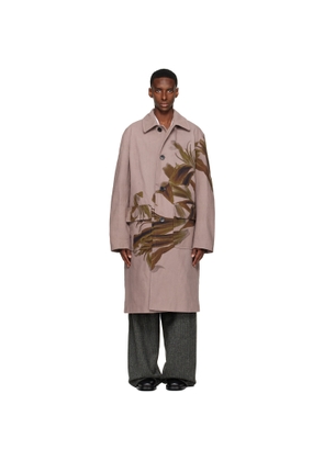 Dries Van Noten Pink Floral Coat
