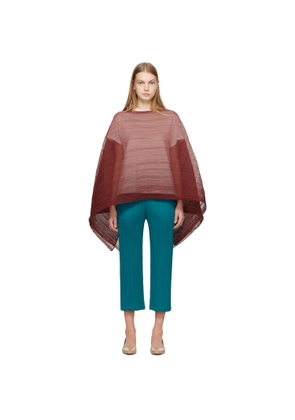 PLEATS PLEASE ISSEY MIYAKE Burgundy Madame-T October Scarf