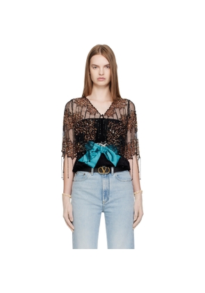 Valentino Black Sequinned Jacket