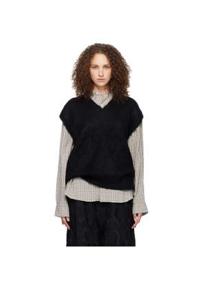 NEEDLES Black Mohair Knit Vest