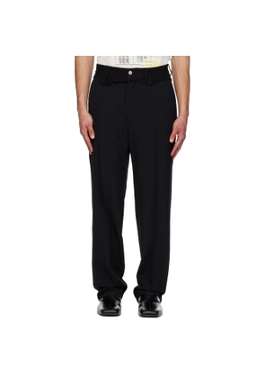 MM6 Maison Margiela Black Replaced Waist Trousers