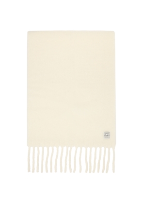 TOTEME Off White Fuzzy Scarf