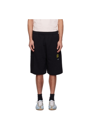 MM6 Maison Margiela Black Label Patch Shorts