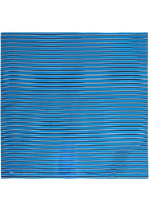 TOTEME Blue & Navy Striped Silk Scarf