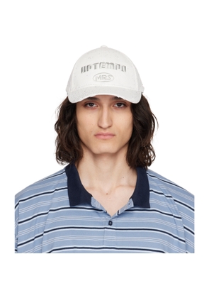 Martine Rose White Rolled Back Cap