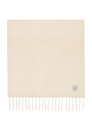 TOTEME Off-White Monogram Jacquard Scarf