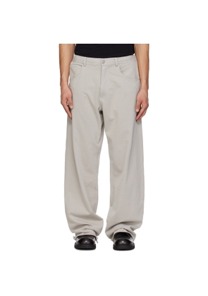 MM6 Maison Margiela Gray Drawstring Trousers