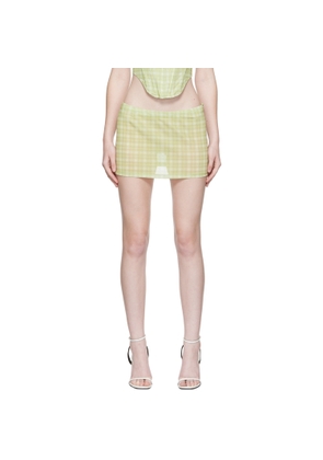 Miaou Green Fig Miniskirt