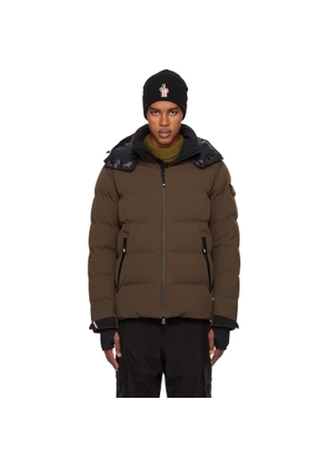 Moncler Grenoble Brown Montgetech Hooded Ski Down Jacket
