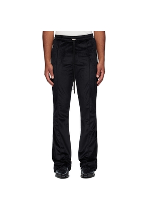 AMIRI Black Velvet Flare Track Sweatpants