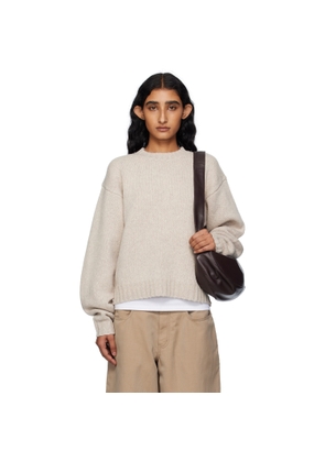 6397 Beige High Neck Sweater