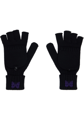 NEEDLES Black Convertible Gloves